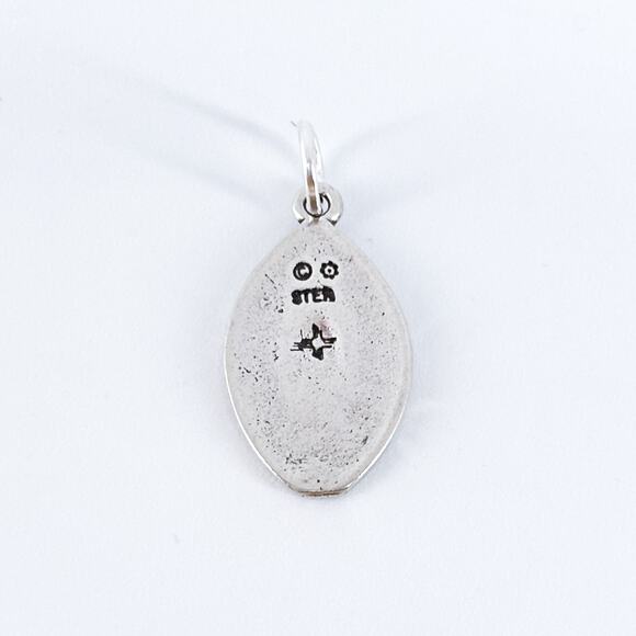 Sterling Silver Christian Ichthys Fish Pendant | Vintage Religious Charm Jewelry - Picture 4 of 12